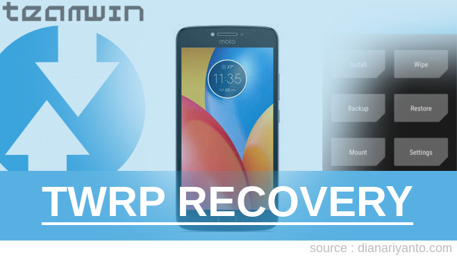 TWRP Recovery Motorola Moto E4 Temp