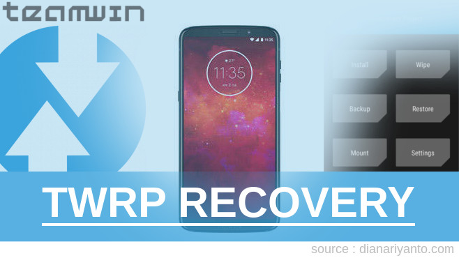 Install TWRP Motorola Moto Z3 Play Tanpa Komputer