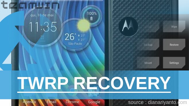 TWRP Recovery Motorola XT919 RAZR D3 Paling Simpel